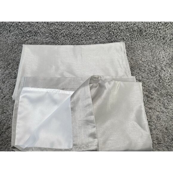 Silver Window Curtains 2pc Set Casual Any Room Home Decor 37in X 85in New - Picture 9 of 9